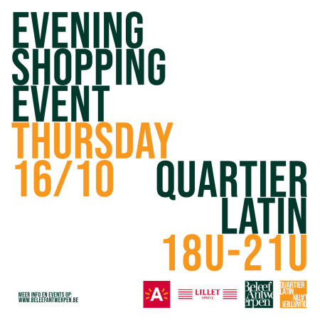 Kom laatavondshoppen op 16 oktober 2025 in Quartier Latin